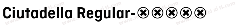 Ciutadella Regular字体转换